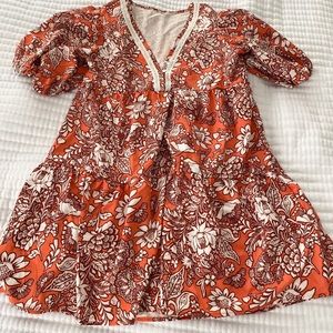 MINI TUNIC DRESS  MEDIUM BELL SLEEVES